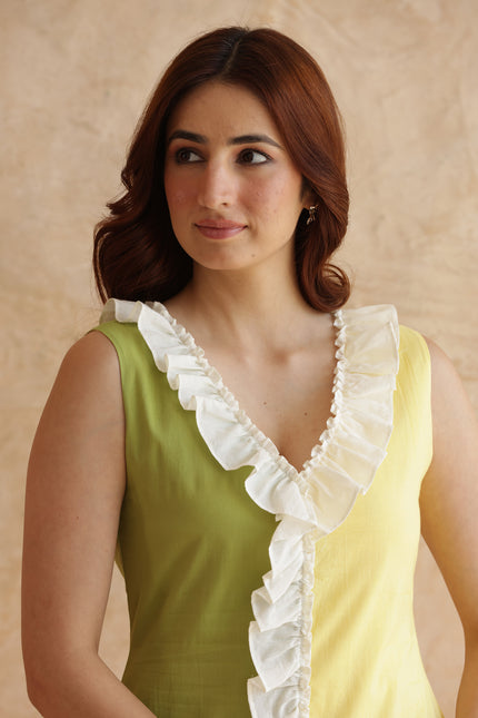 Cotton midi dress