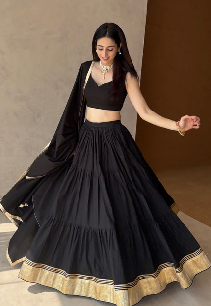 Black lehenga set