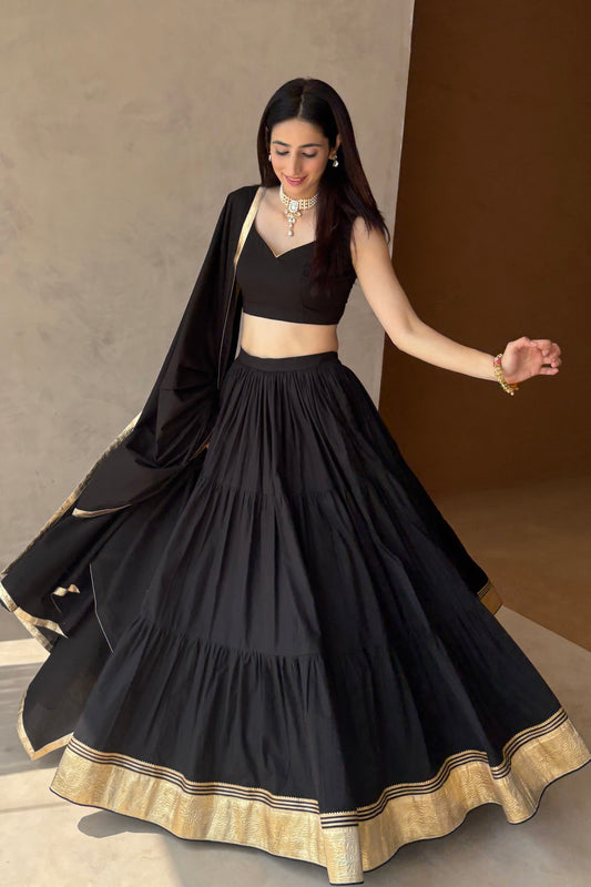 Black lehenga set