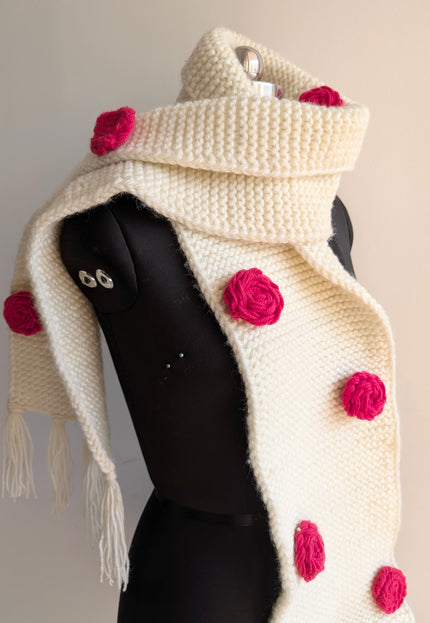 Handwoven wool muffler