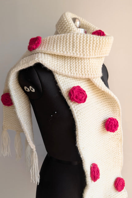 Handwoven wool muffler