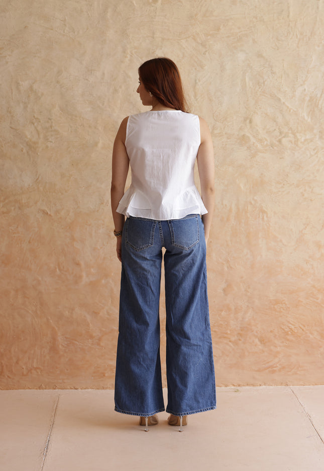 White cotton top