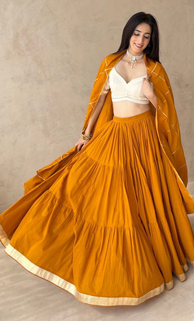 Mustard Lehenga set