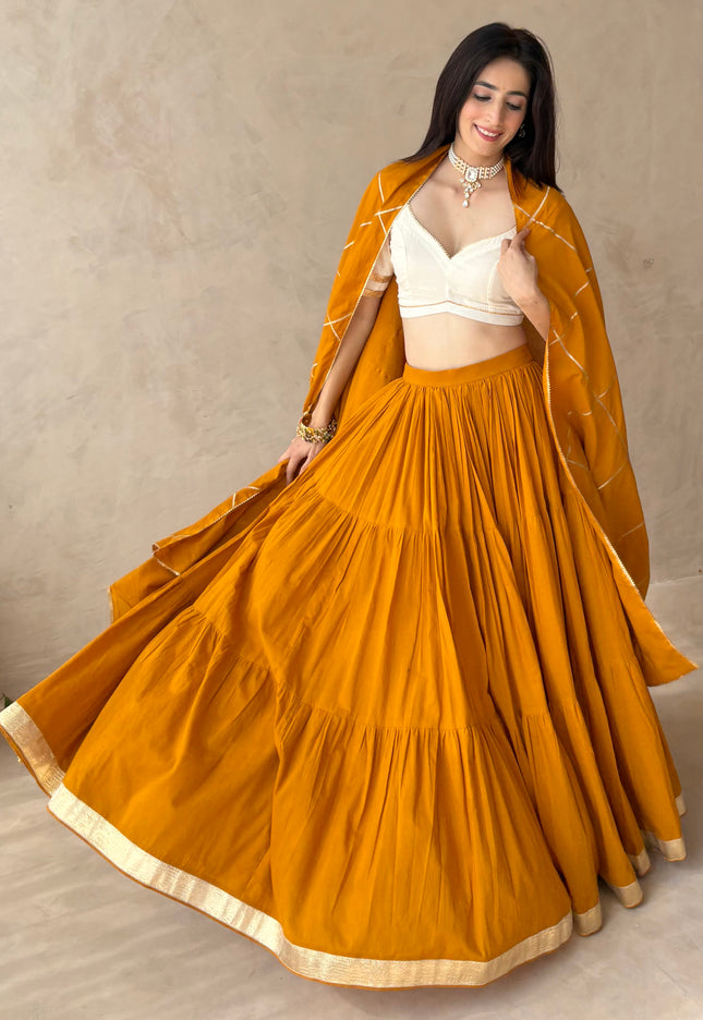 Mustard Lehenga set