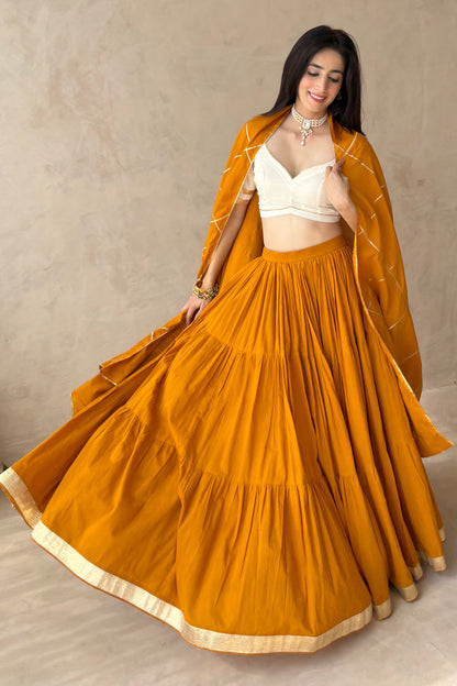 Mustard Lehenga set