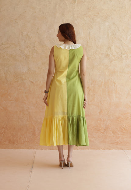Cotton midi dress