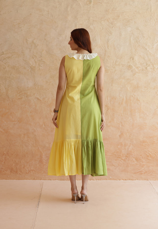 Cotton midi dress
