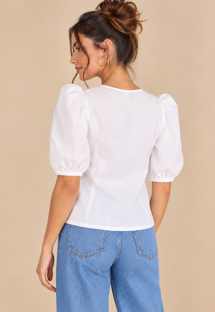 White cotton top