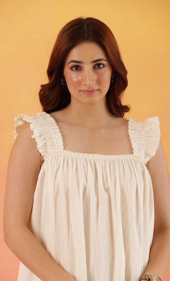 Cotton midi dress