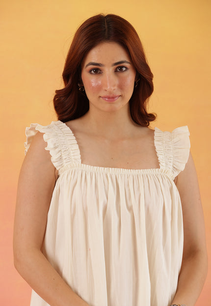 Cotton midi dress