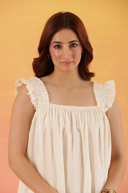 Cotton midi dress
