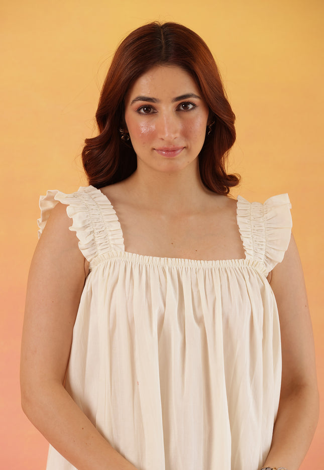 Cotton midi dress