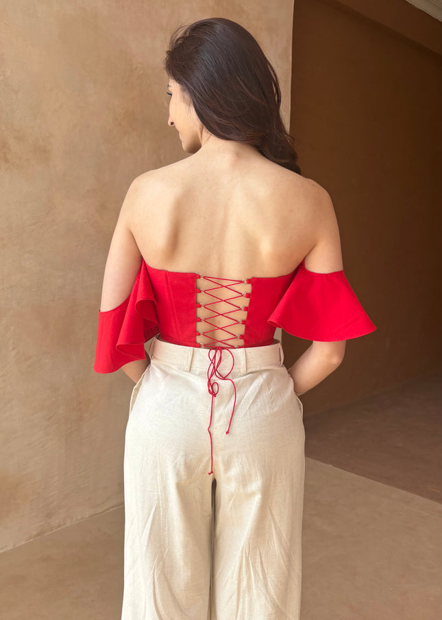 Cotton tailored pant