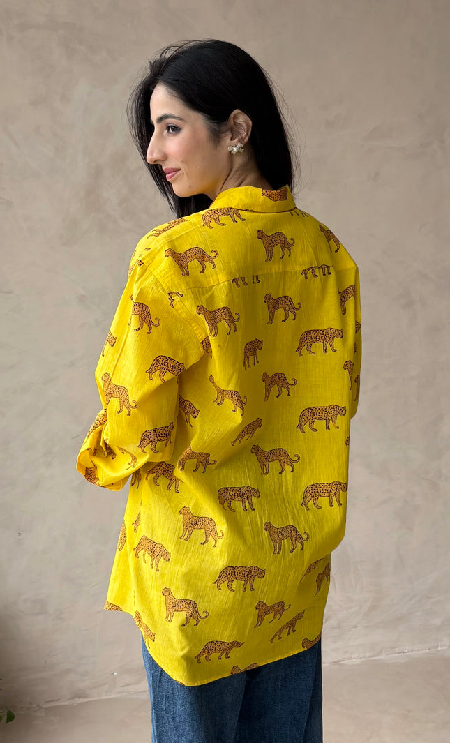 Cotton oversized shirt