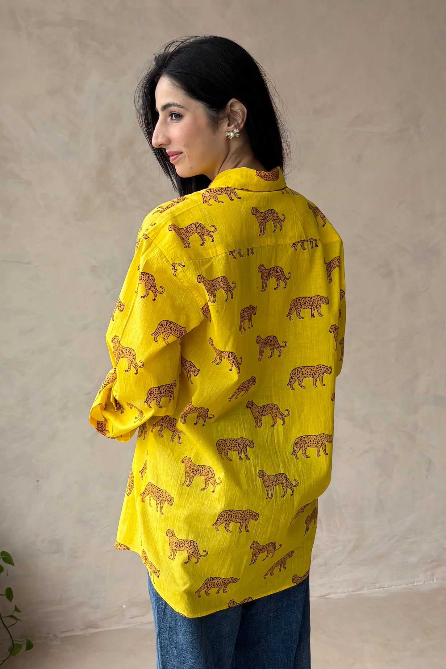 Cotton oversized shirt