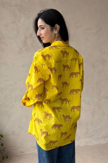 Cotton oversized shirt