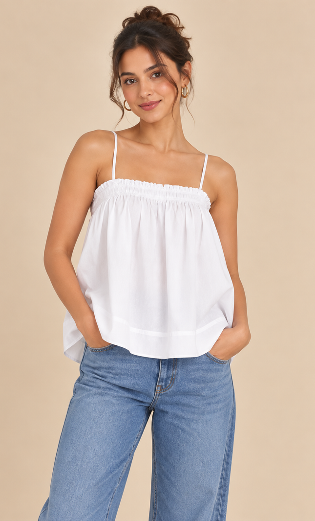 White cotton top