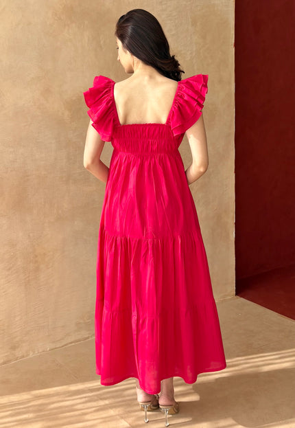 Pink maxi dress