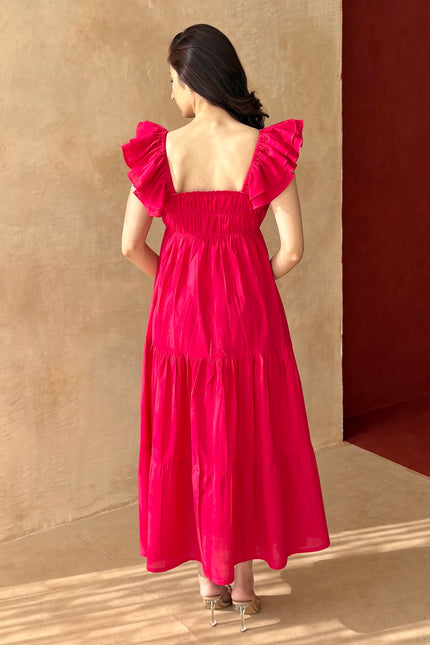 Pink maxi dress