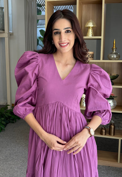Lavender midi dress