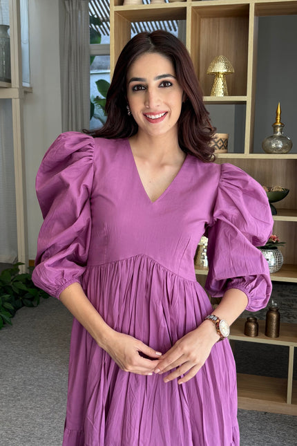 Lavender midi dress