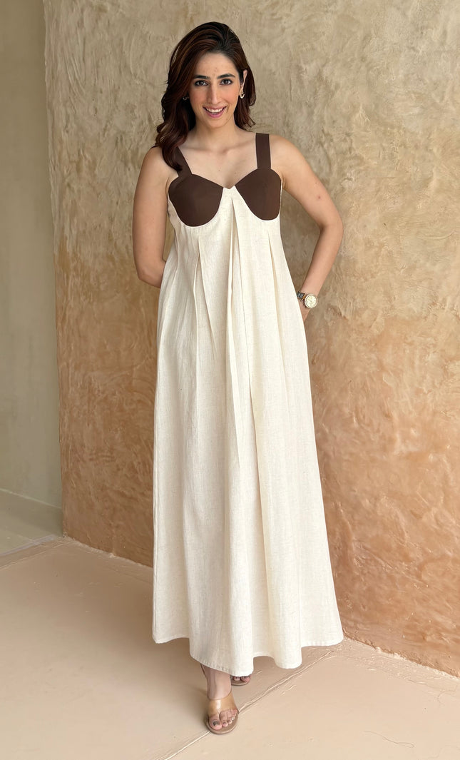 Beige maxi dress