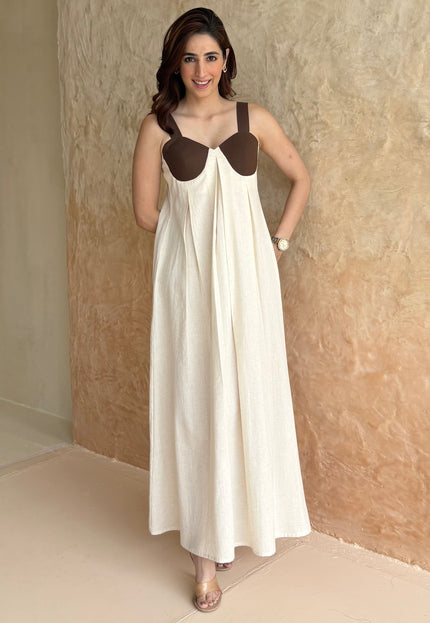 Beige maxi dress