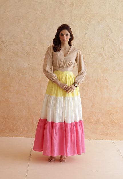 Cotton cut-out dress