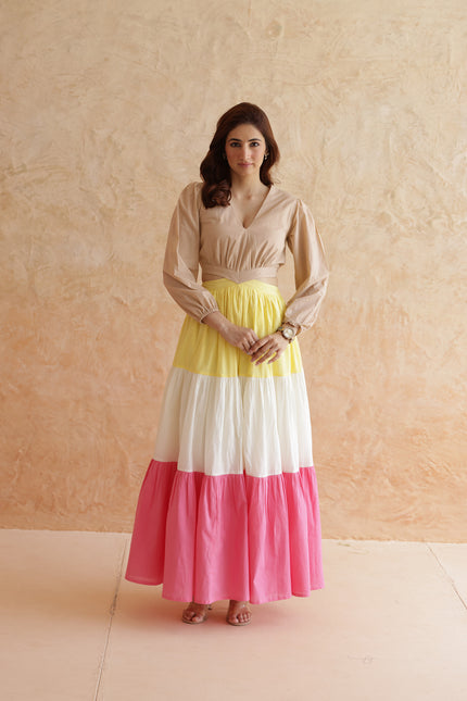 Cotton cut-out dress