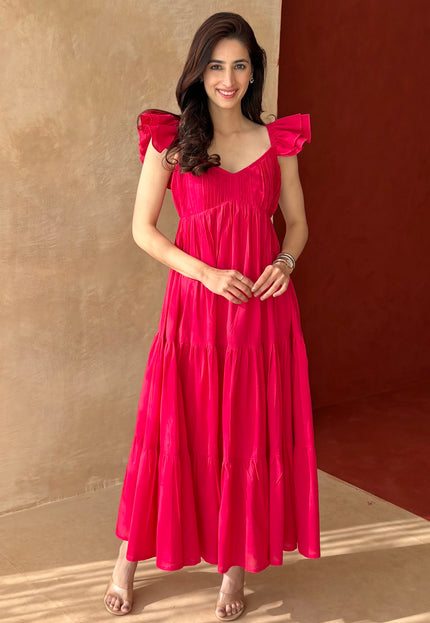 Pink maxi dress