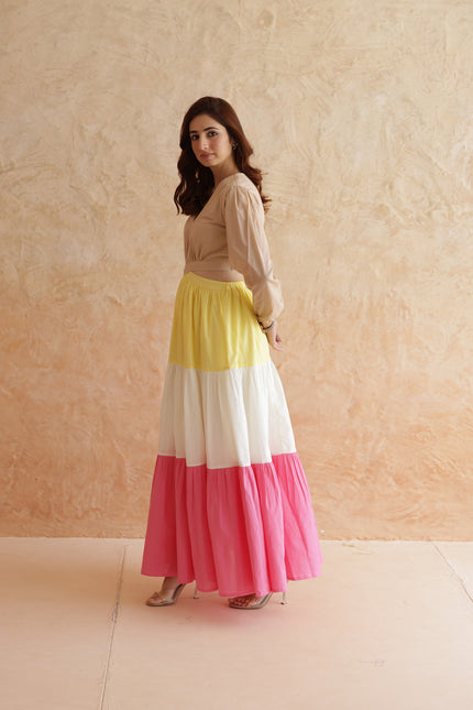 Cotton cut-out dress