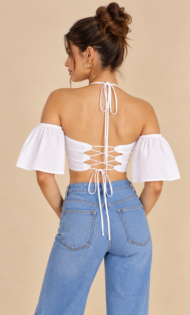 White cotton top