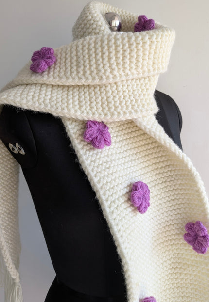 Handwoven wool muffler