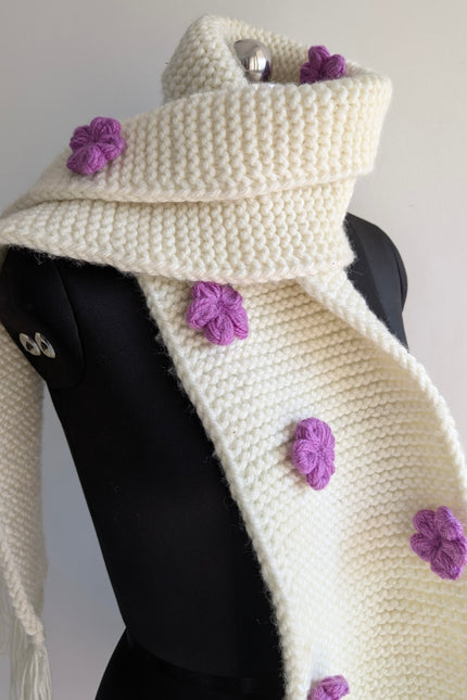 Handwoven wool muffler