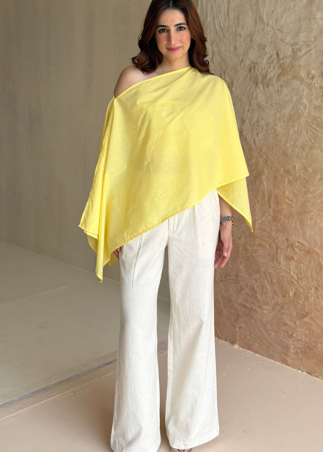 Butter yellow & beige co-ord