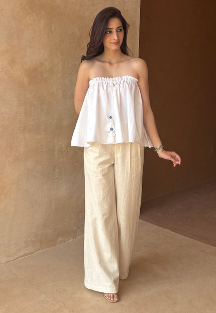 Cotton tie-up top