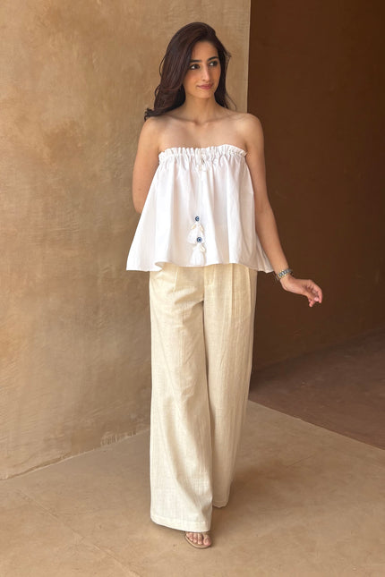 Cotton tie-up top