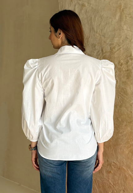 White poplin shirt