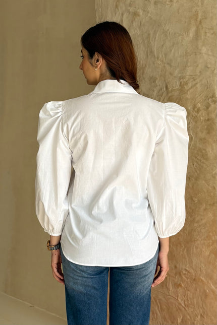 White poplin shirt