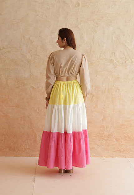 Cotton cut-out dress