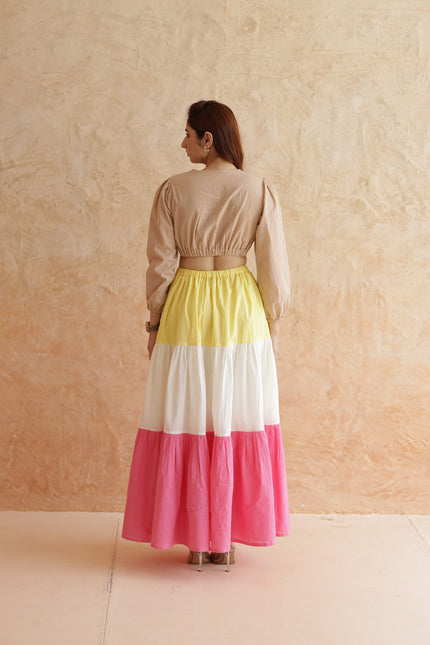 Cotton cut-out dress