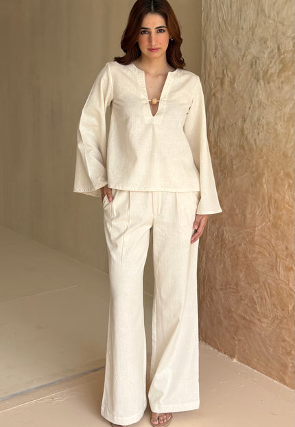 Cotton linen co-ord