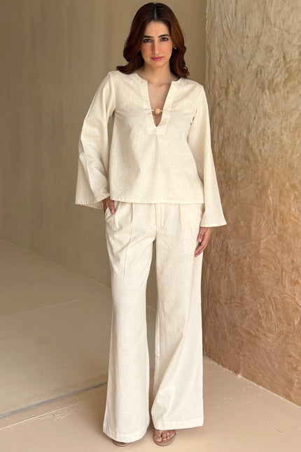 Cotton linen co-ord
