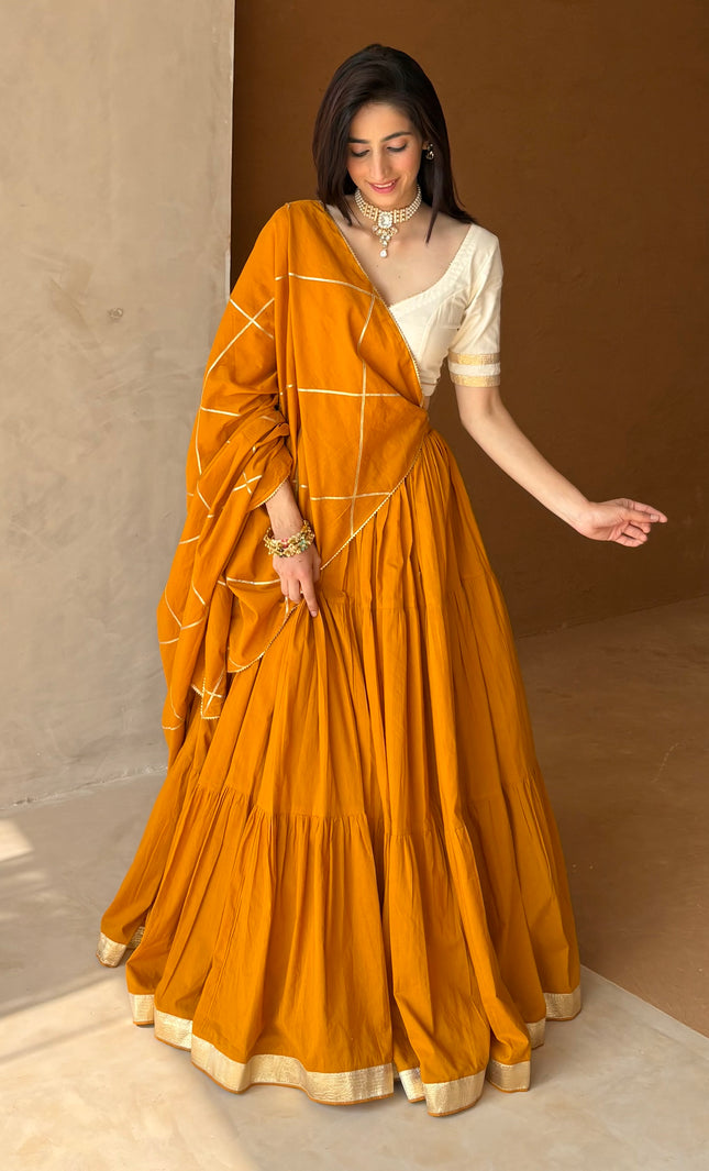 Mustard Lehenga set