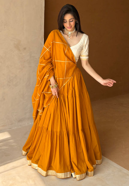Mustard Lehenga set