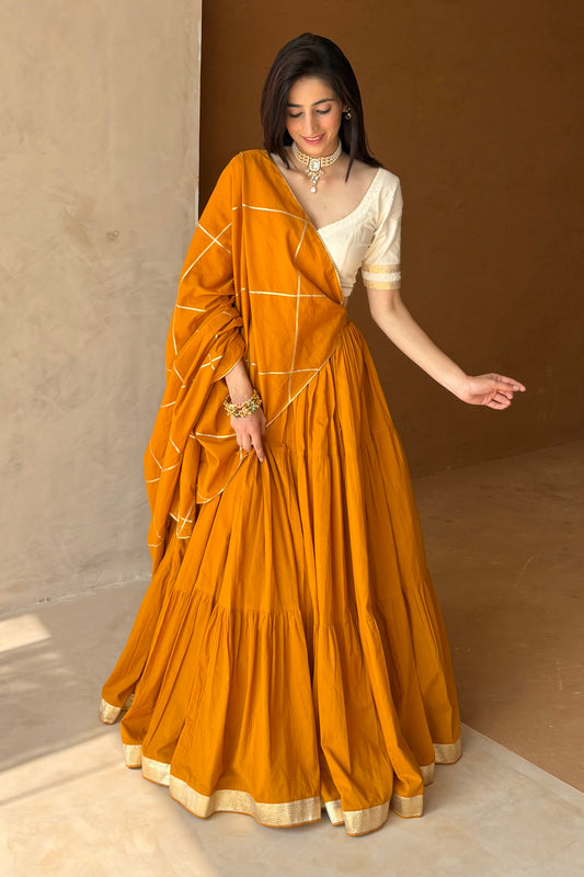 Mustard Lehenga set