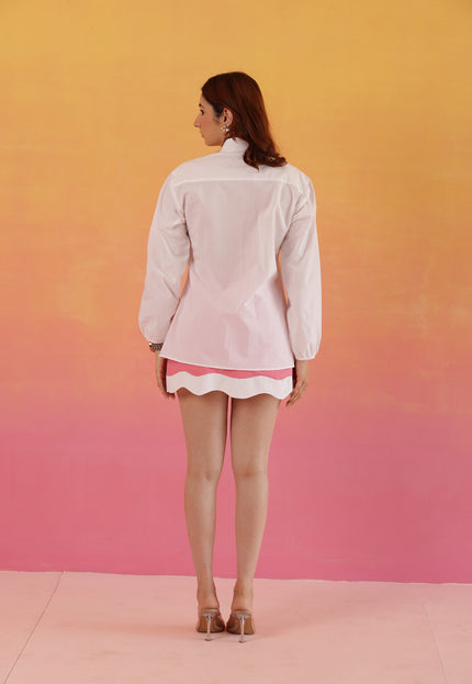 Pink skirt + shirt