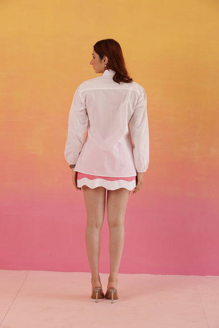Pink skirt + shirt