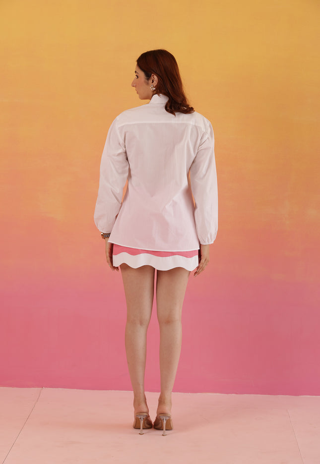 Pink skirt + shirt