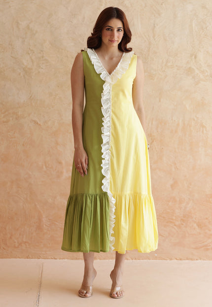 Cotton midi dress